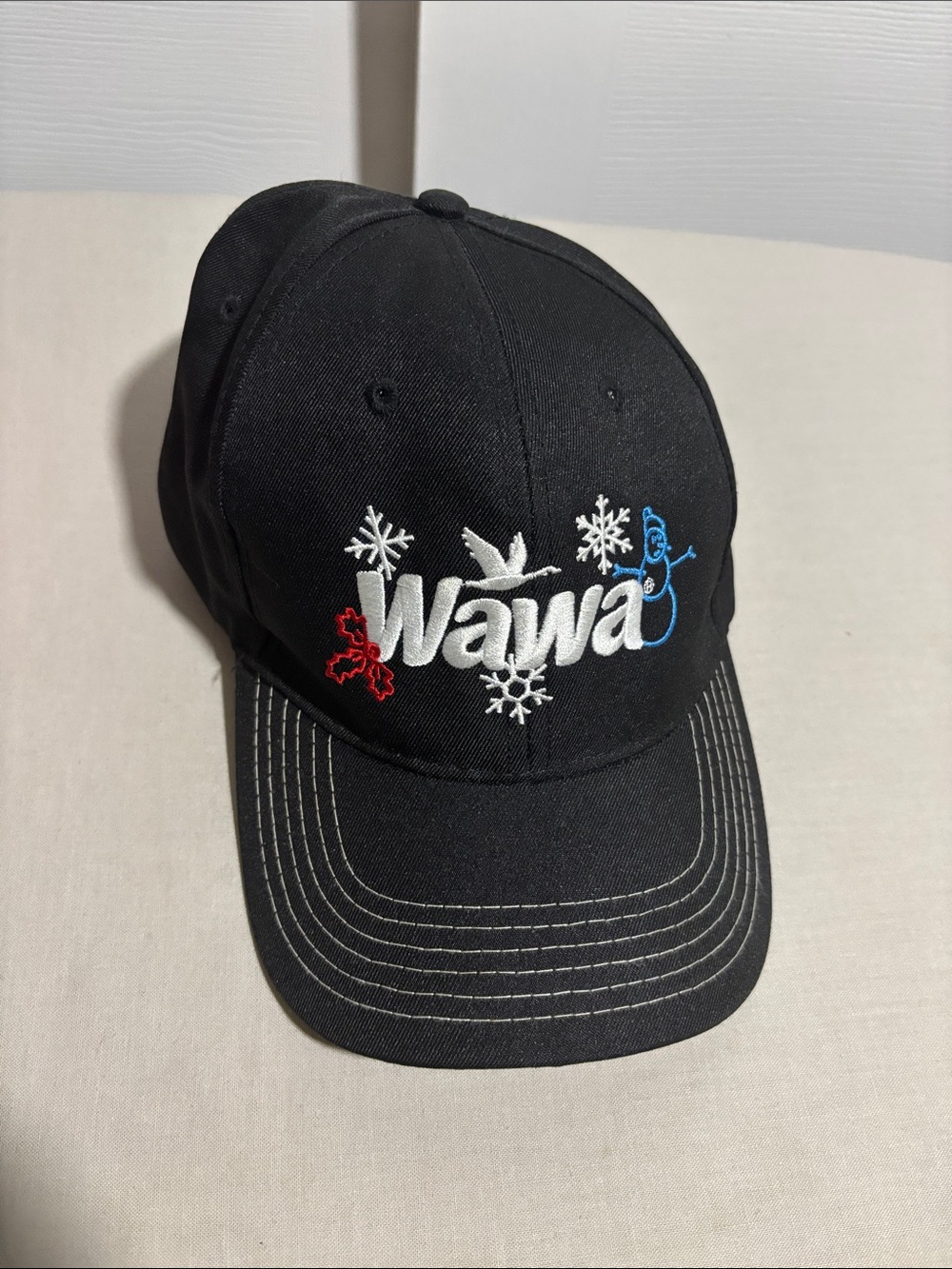 Wawa Black Embroidered Baseball Cap